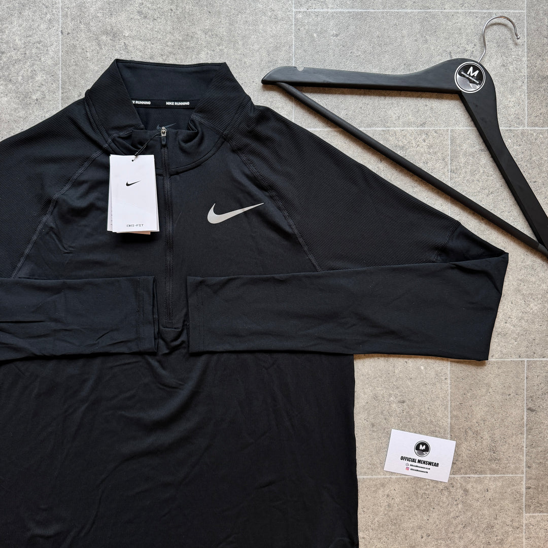 Nike element 1/4 zip - black