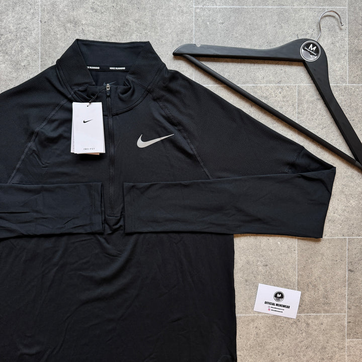 Nike element 1/4 zip - black