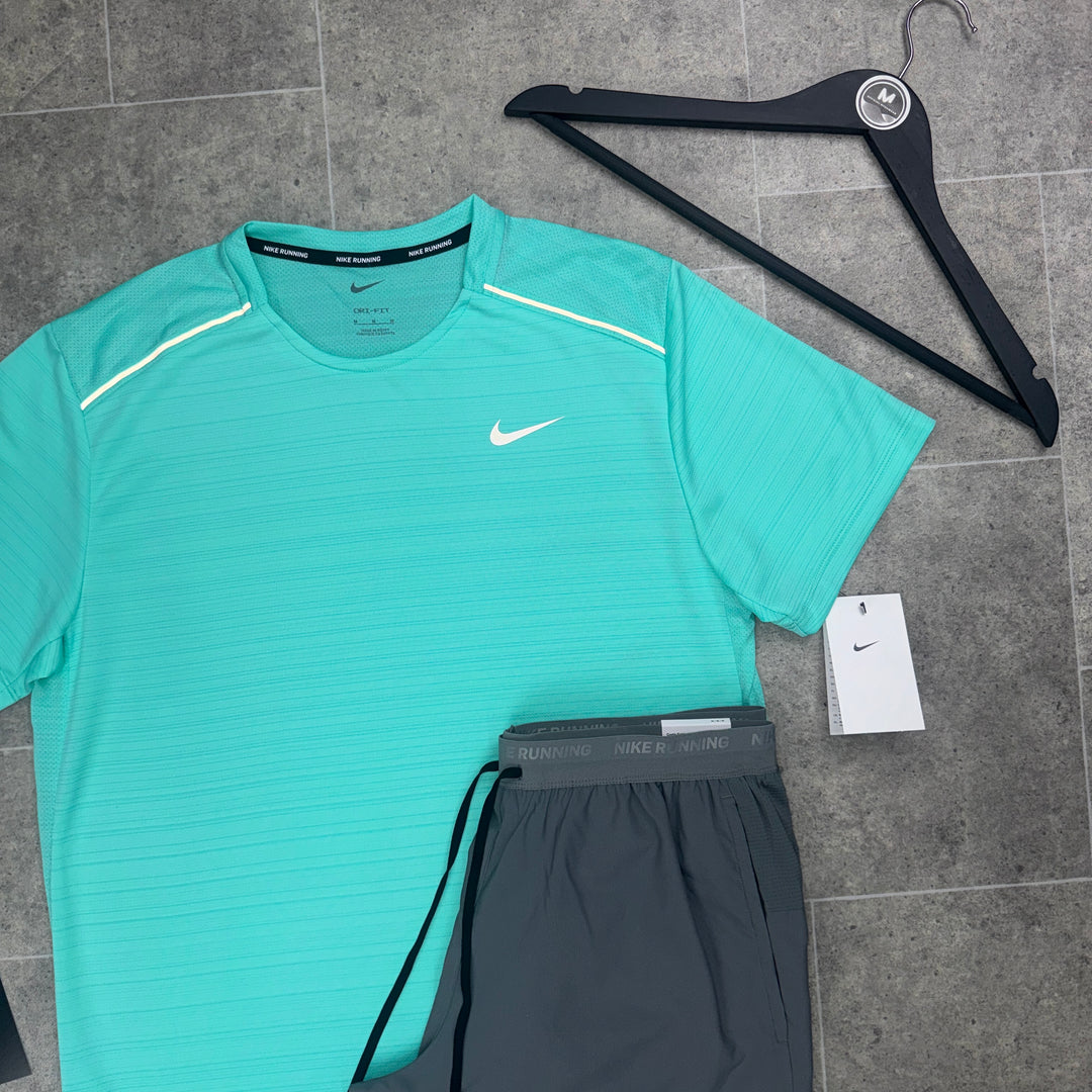 Nike Miler 1.0 x Flex Set - Hyper Turquoise/Grey