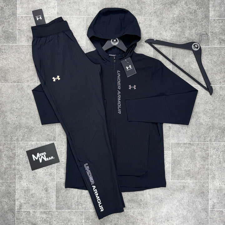 UNDER ARMOUR ‘OUT-RUN THE STORM’ STORM FIT TRACKSUIT - BLACK/GREY