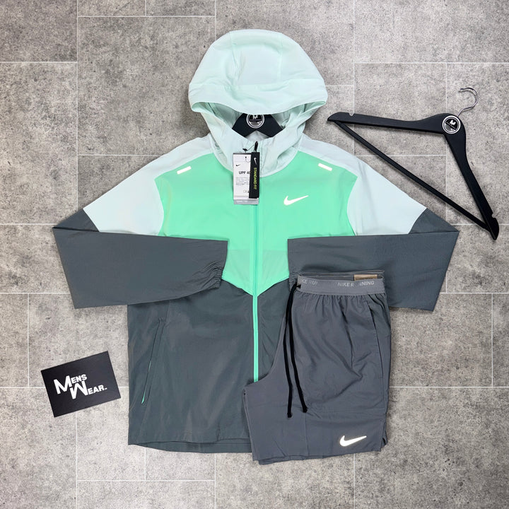 Nike UV windbreaker x flex set - Mint/Grey