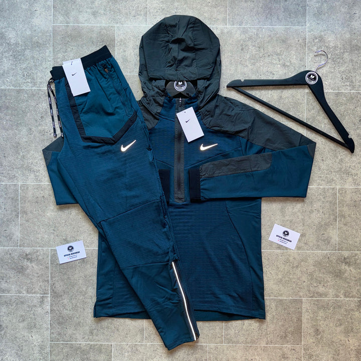 NIKE RUNNING DIVISION LONG SLEEVE SET - NAVY/GREY