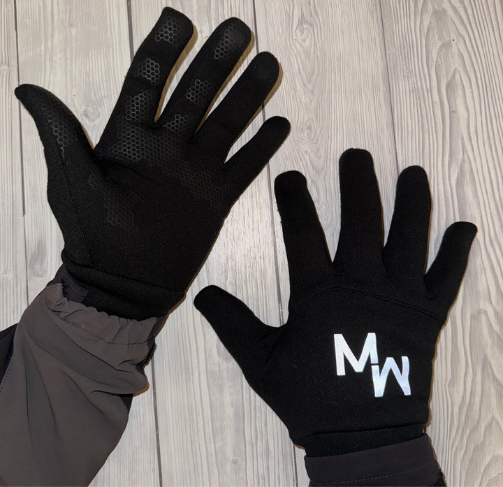 OFFICIAL MENSWEAR UK ‘SCREEN REACTIVE’ GLOVES - BLACK