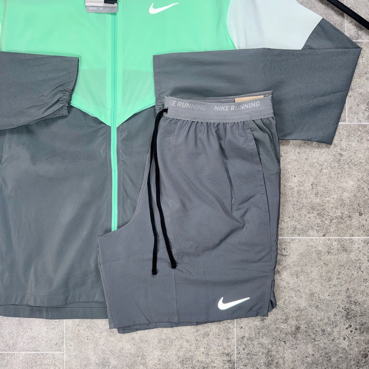 Nike UV windbreaker x flex set - Mint/Grey