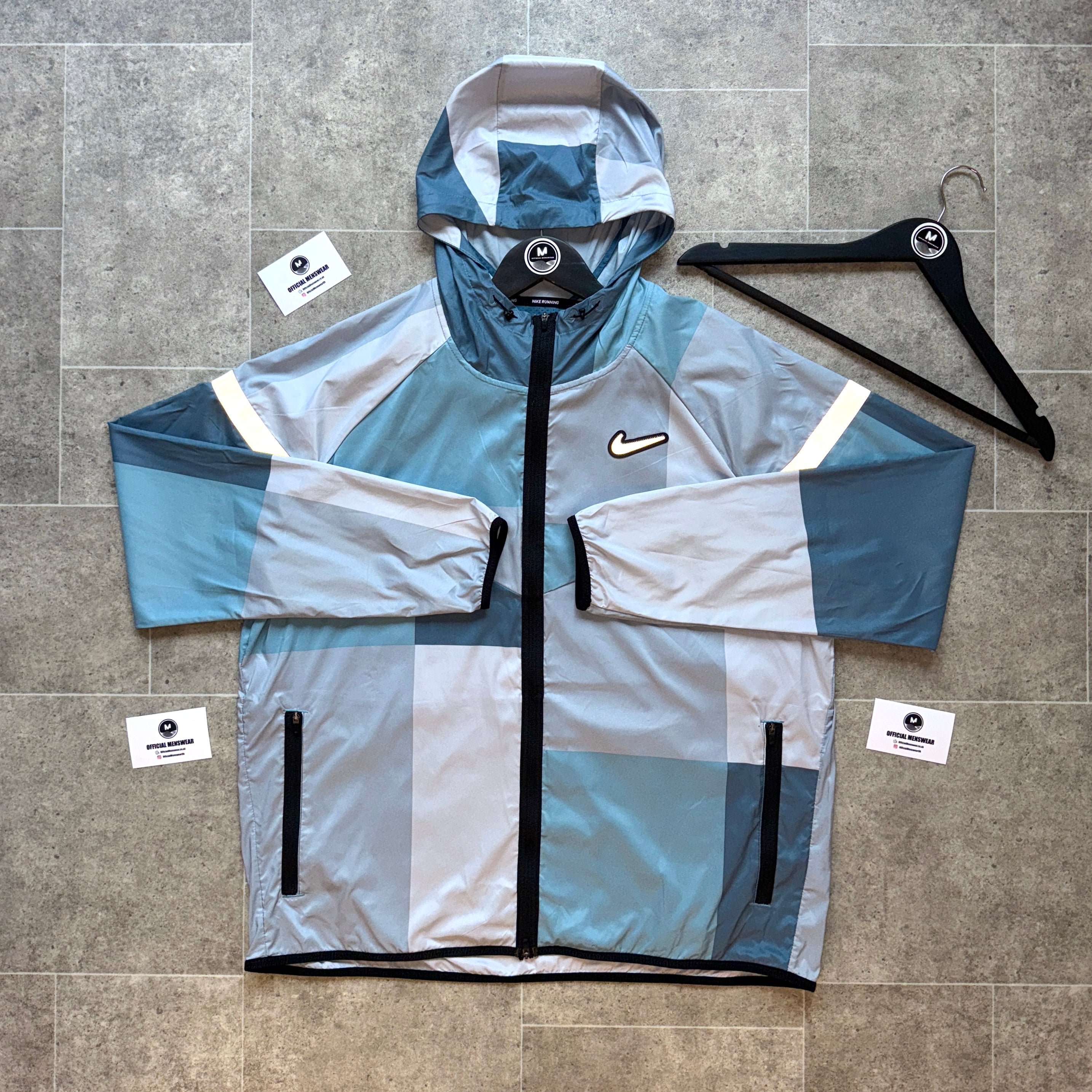 blue and grey nike jacket