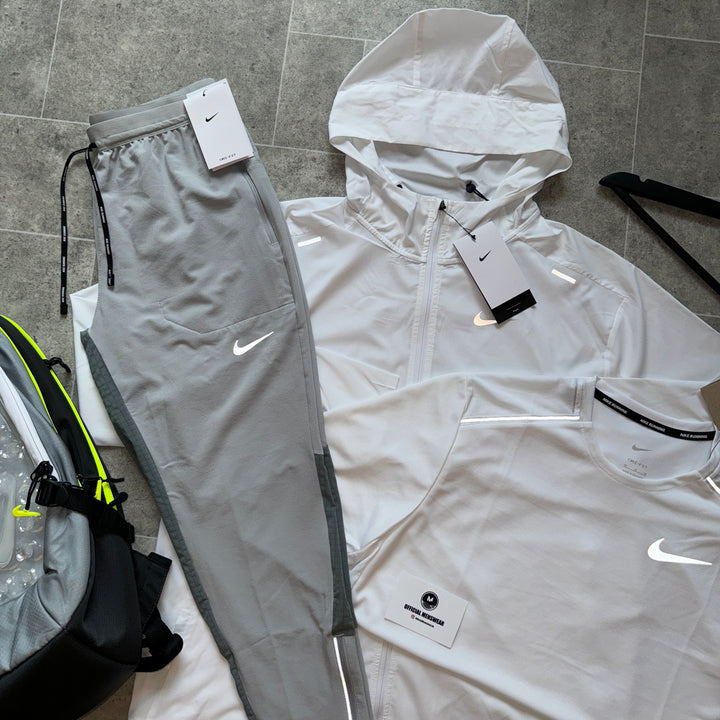 NIKE RUNNING REPEL x PHENOM SET - WHITE/GREY