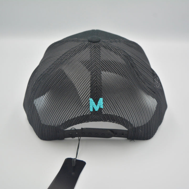 OFFICIAL MENSWEAR UK CAP - BLACK/TURQUOISE