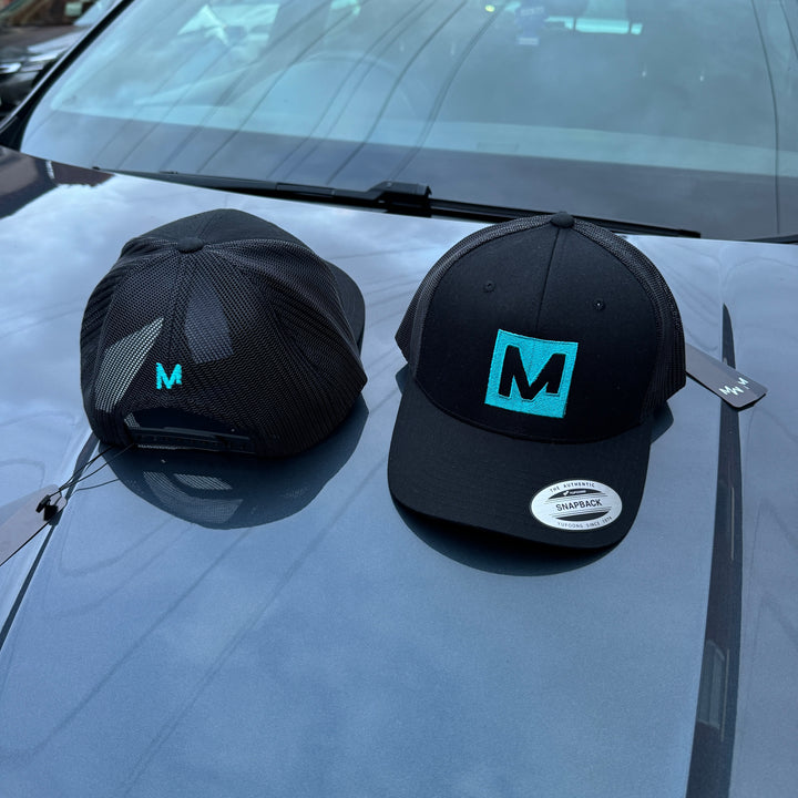 OFFICIAL MENSWEAR UK CAP - BLACK/TURQUOISE