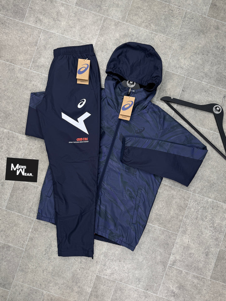 Asics ‘Exclusive’ Fleece Lined Tracksuit - Navy