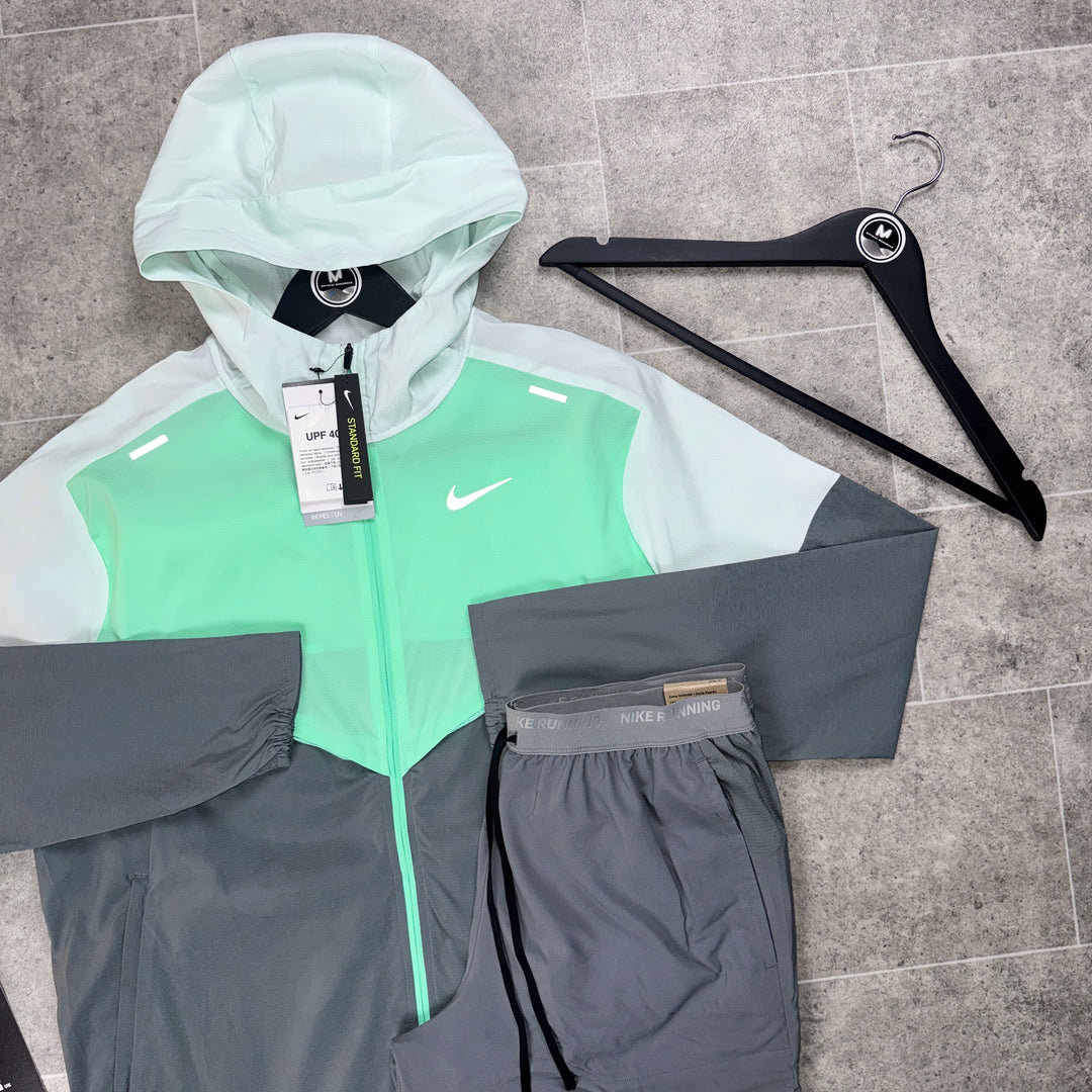 Nike UV windbreaker x flex set - Mint/Grey
