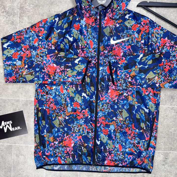 Nike ‘Exclusive’ Floral Windbreaker - Blue/Pink