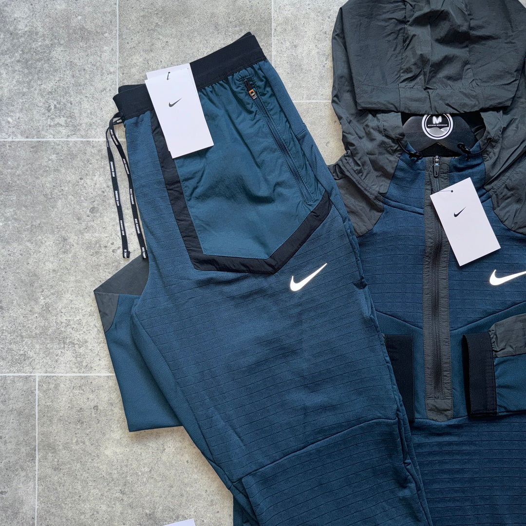 NIKE RUNNING DIVISION LONG SLEEVE SET - NAVY/GREY