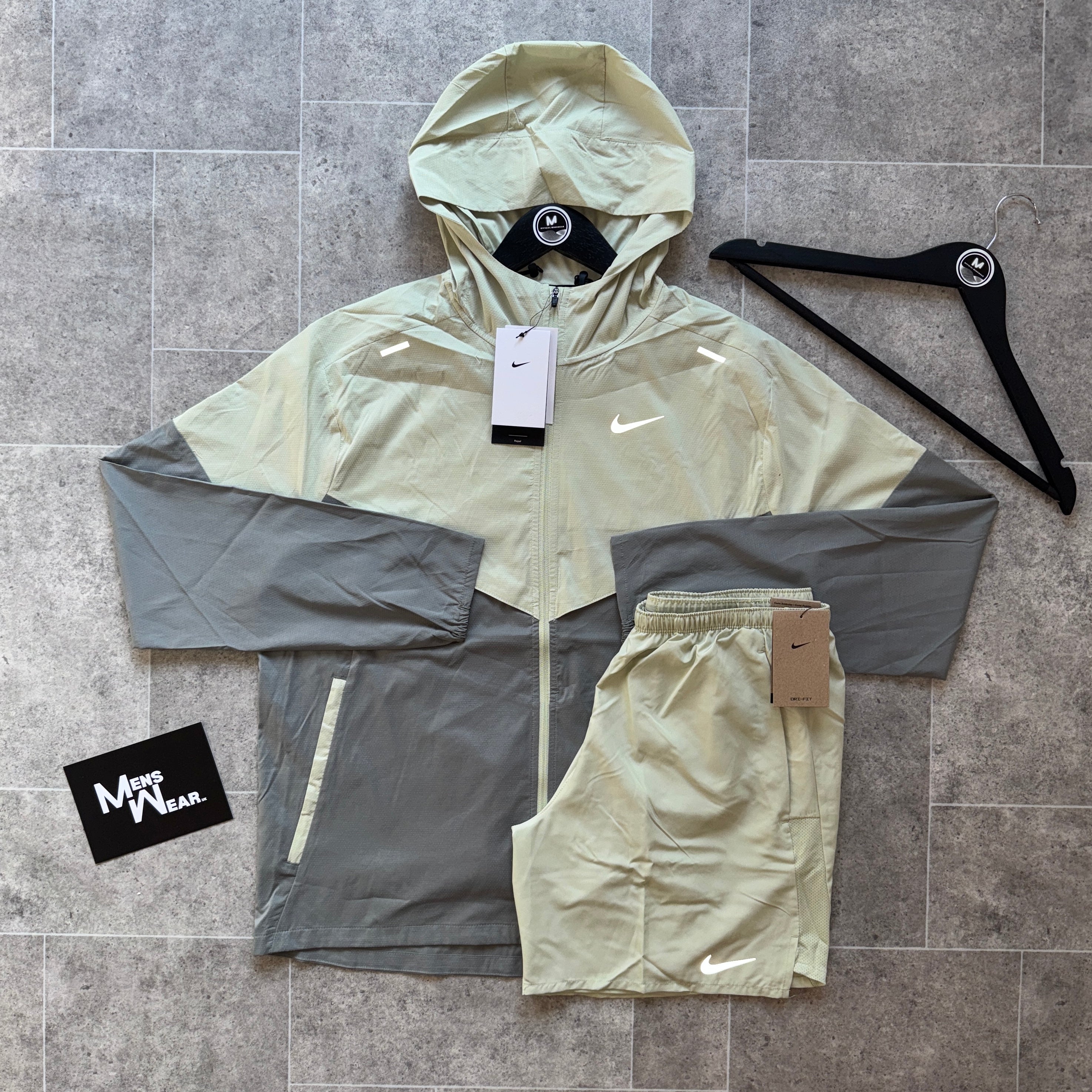 olive green nike set
