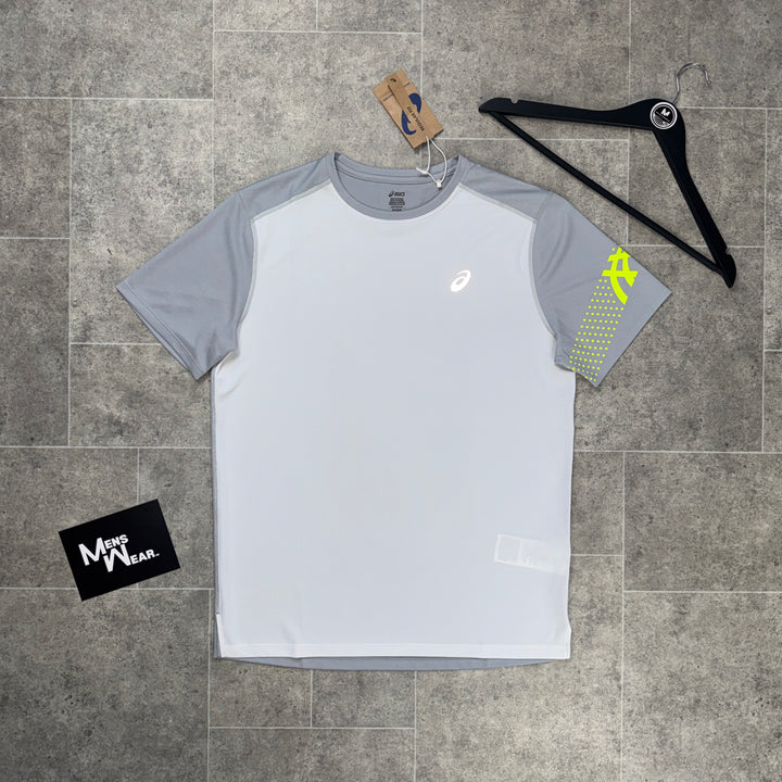 Asics icon T-Shirt & Shorts Set - Neon/Grey