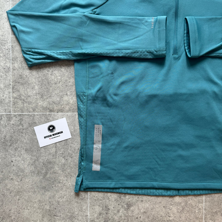 NIKE RUNNING DIVISION THERMA FIT 1/4 ZIP - TURQUOISE