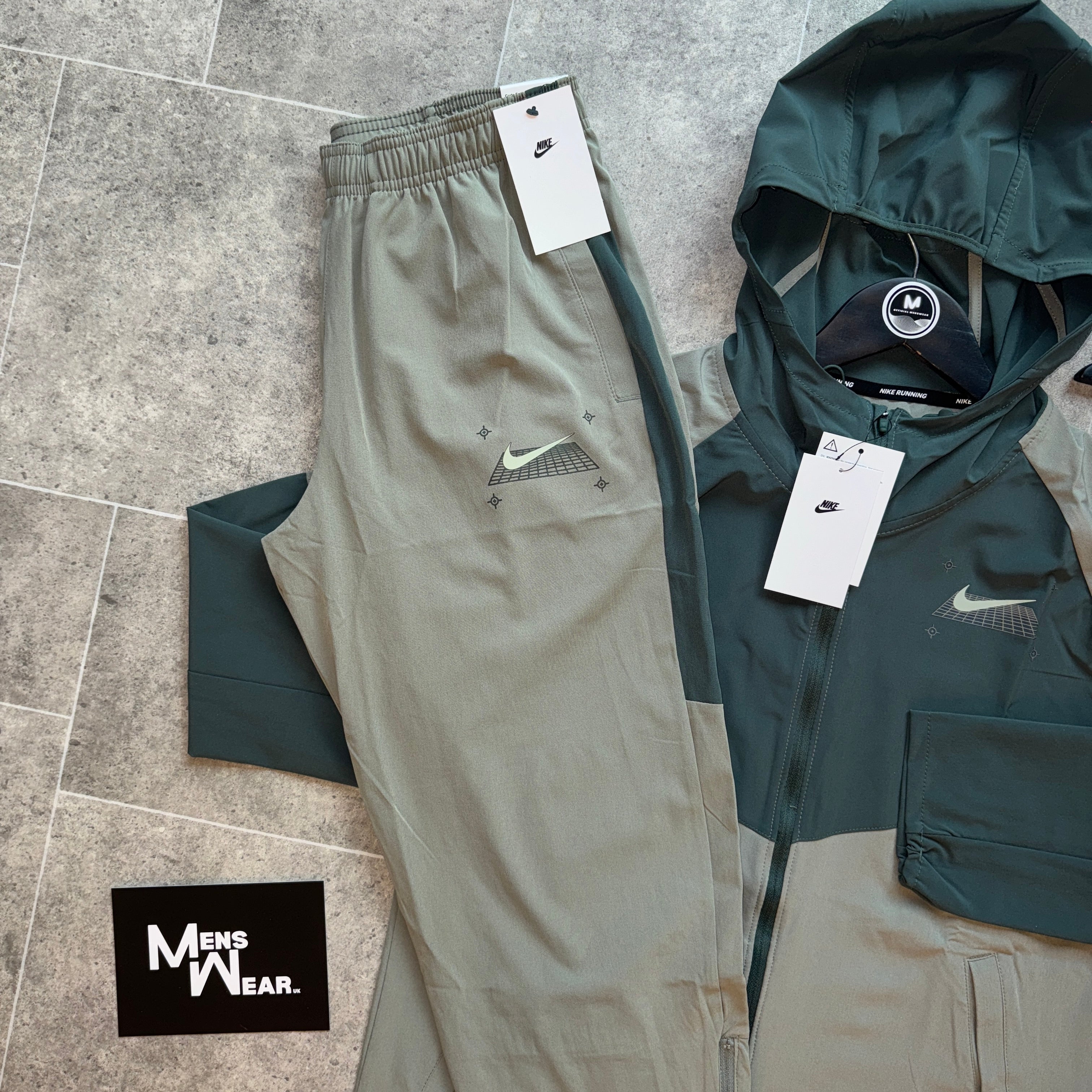 nike khaki tracksuit mens