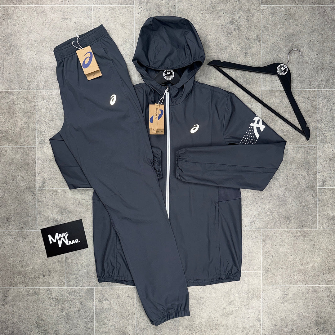 Asics Icon Tracksuit - Charcoal
