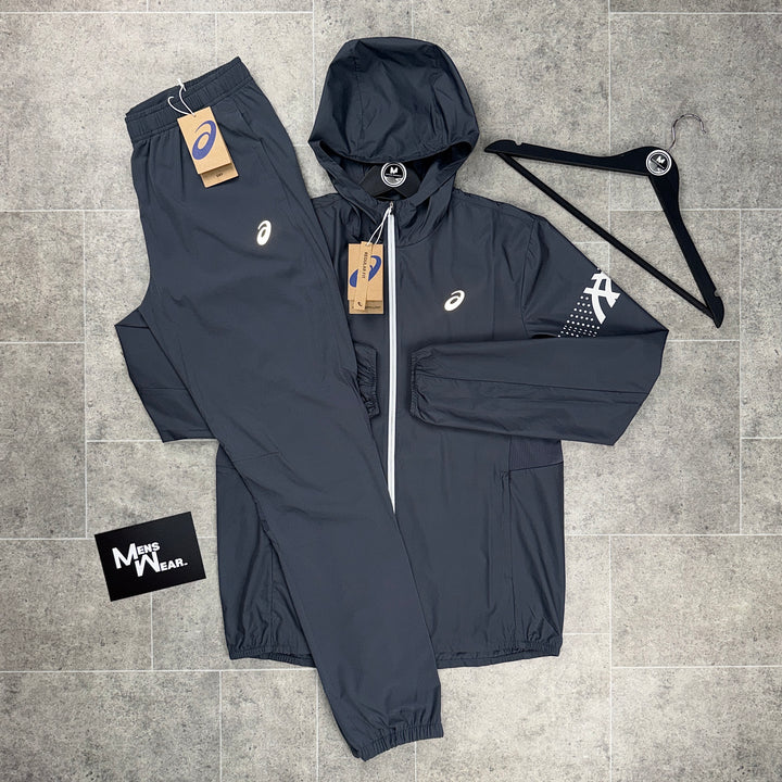 Asics Icon Tracksuit - Charcoal