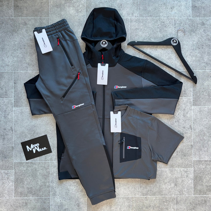 Berghaus Slidey Full Zip Hoodie Tri-Set - Grey