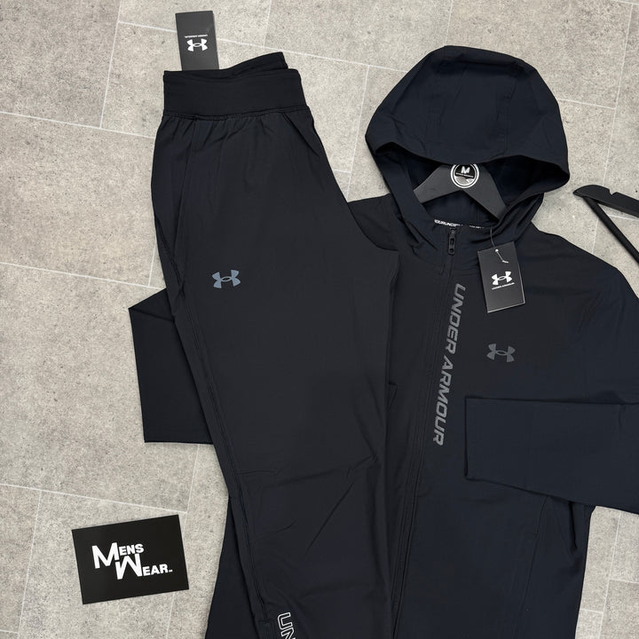 UNDER ARMOUR ‘OUT-RUN THE STORM’ STORM FIT TRACKSUIT - BLACK/GREY
