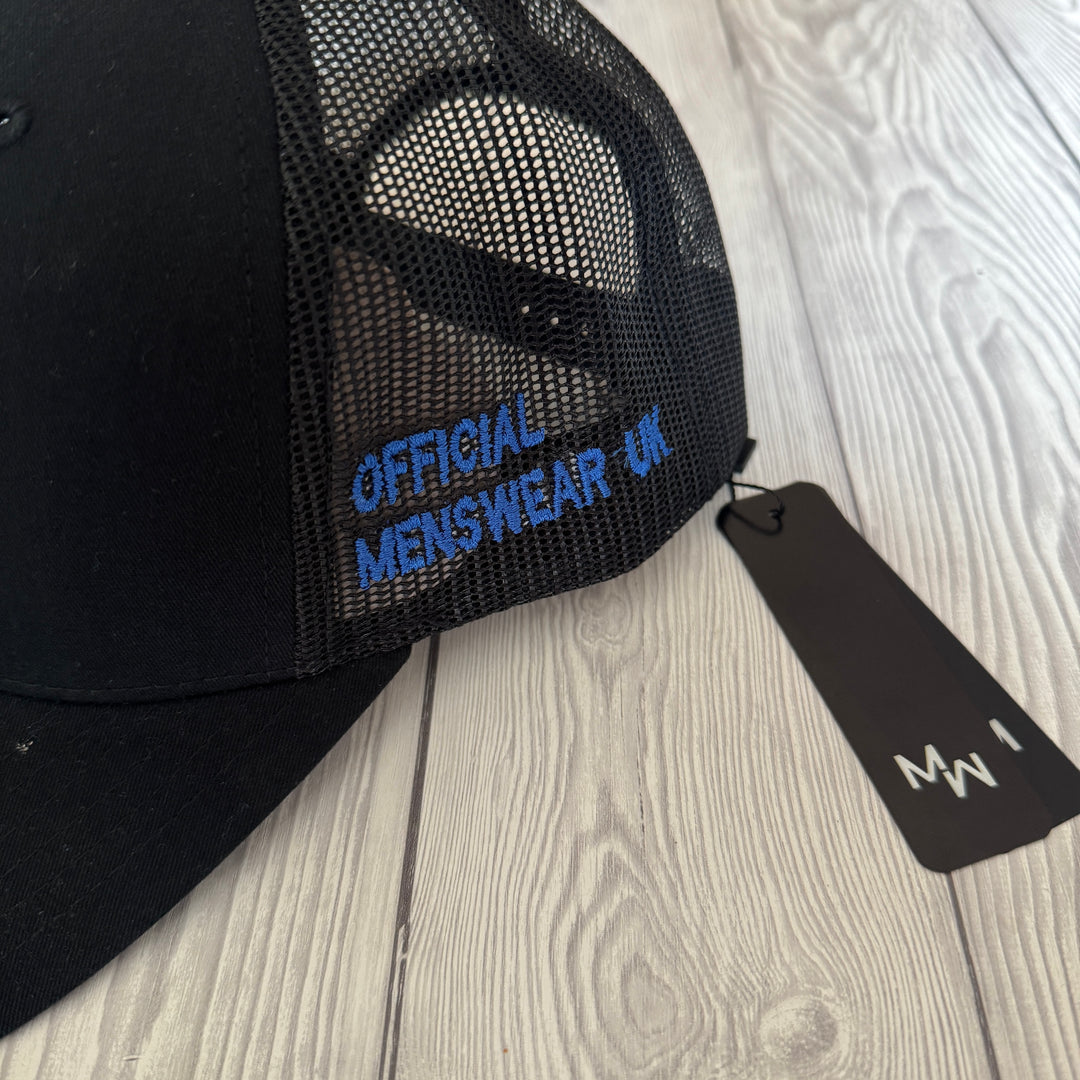 OFFICIAL MENSWEAR UK CAP - BLACK/ROYAL BLUE