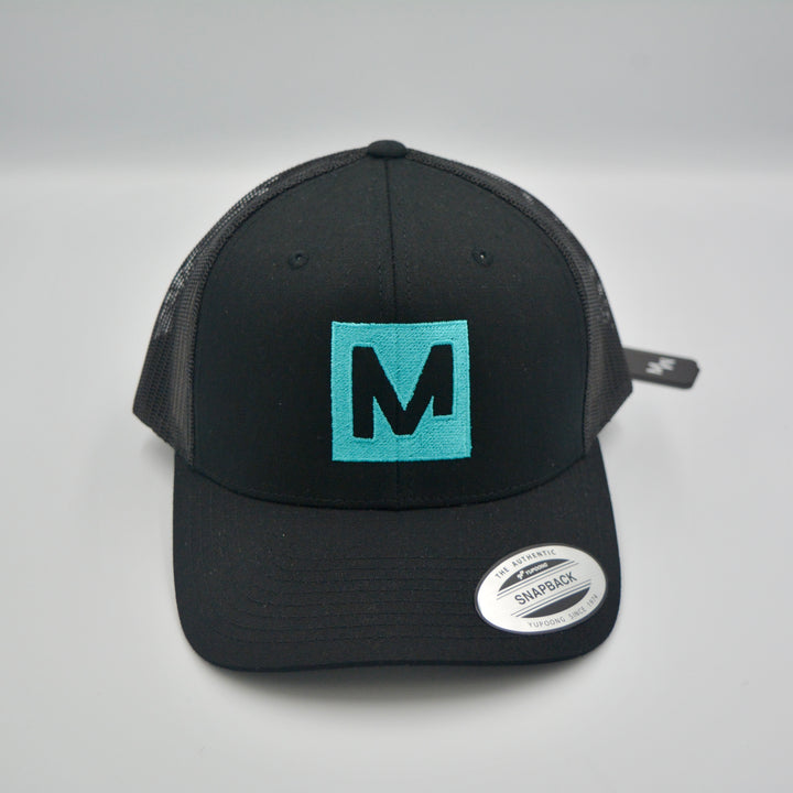 OFFICIAL MENSWEAR UK CAP - BLACK/TURQUOISE