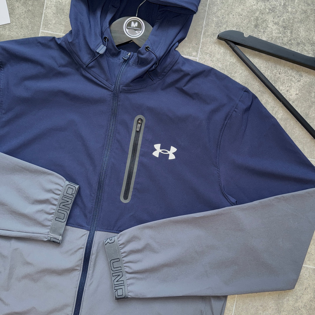 UNDER ARMOUR VANISH JACKET - NAVY/GREY