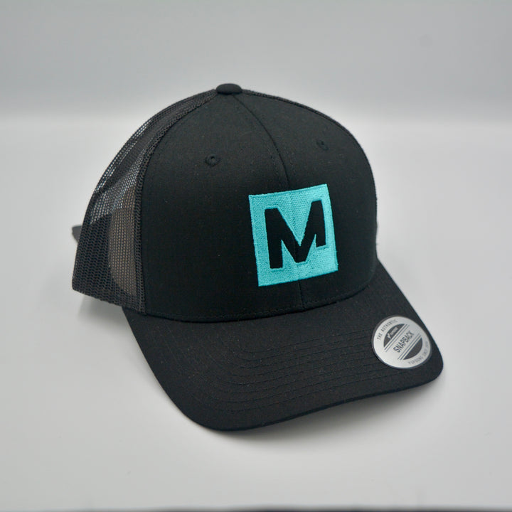 OFFICIAL MENSWEAR UK CAP - BLACK/TURQUOISE