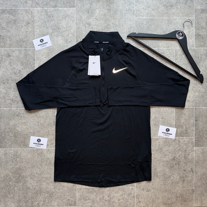 Nike element 1/4 zip - black