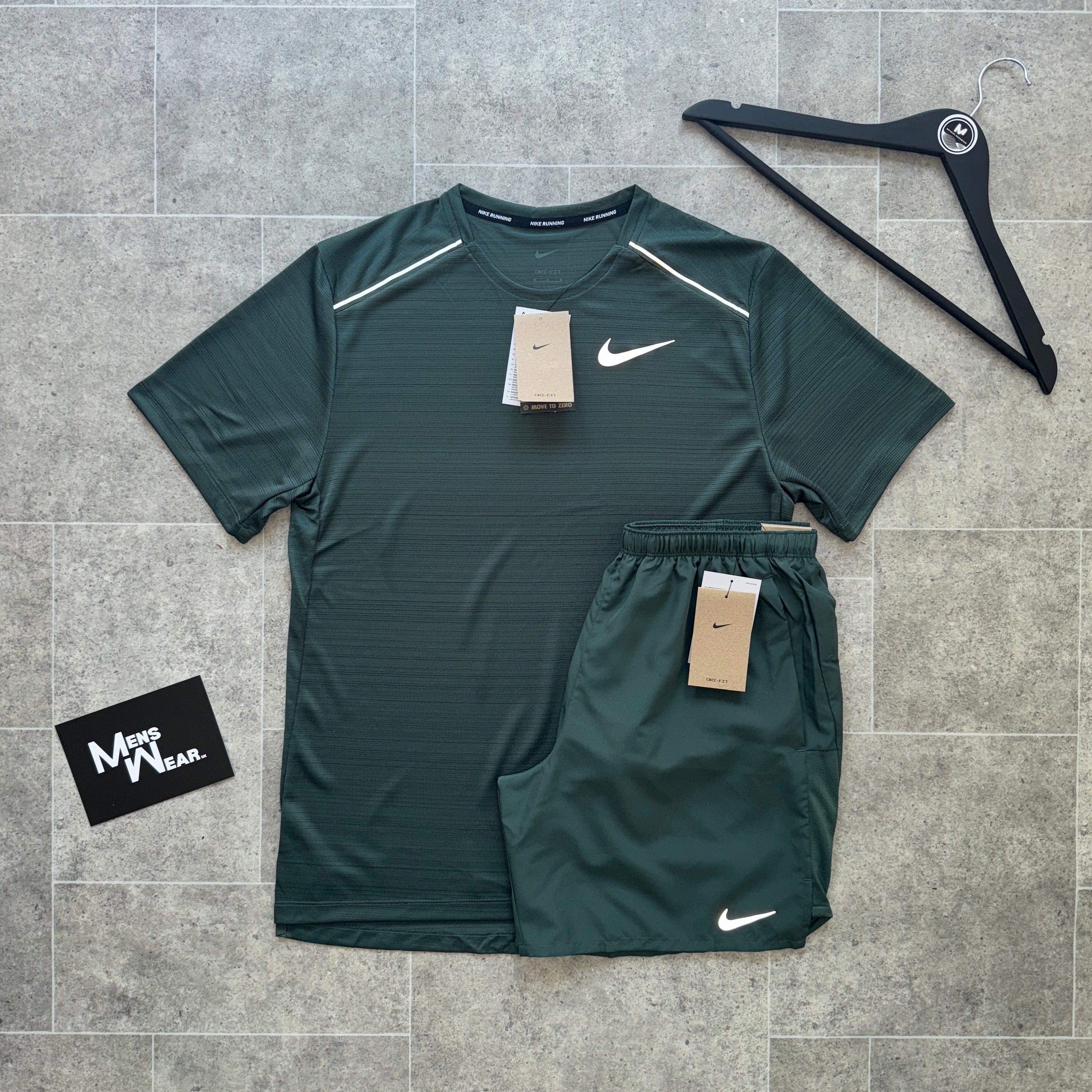 nike miler pine green