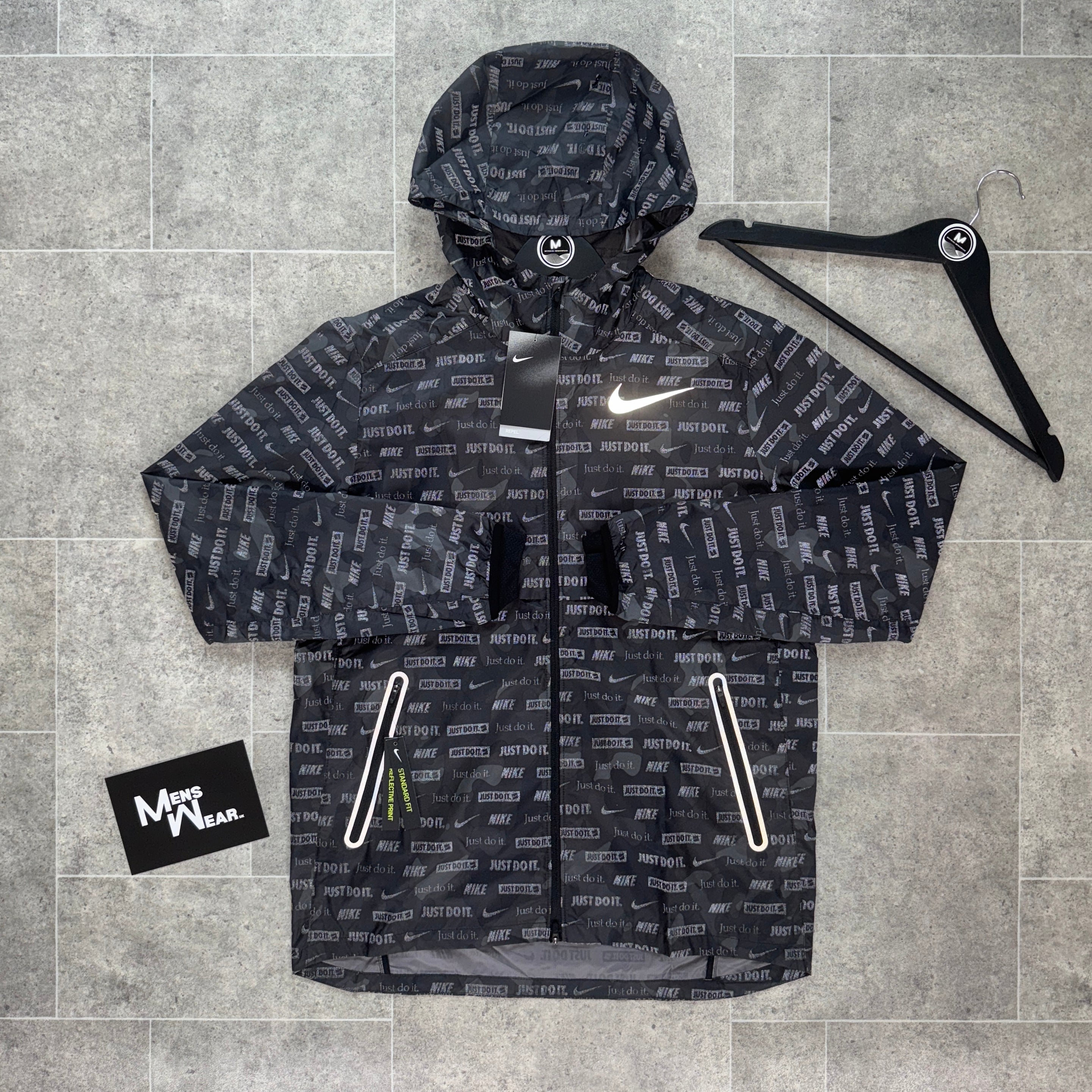nike shield ghost flash running jacket