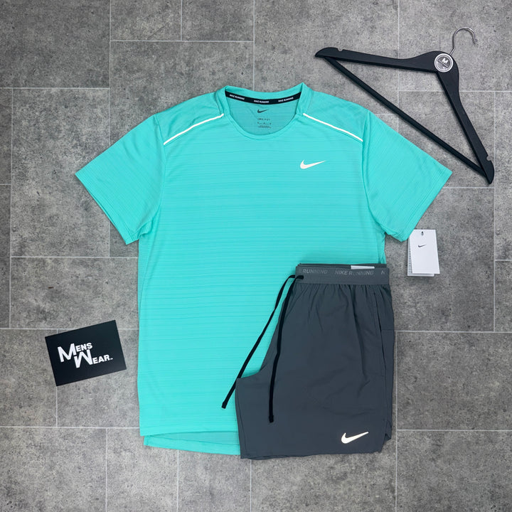 Nike Miler 1.0 x Flex Set - Hyper Turquoise/Grey