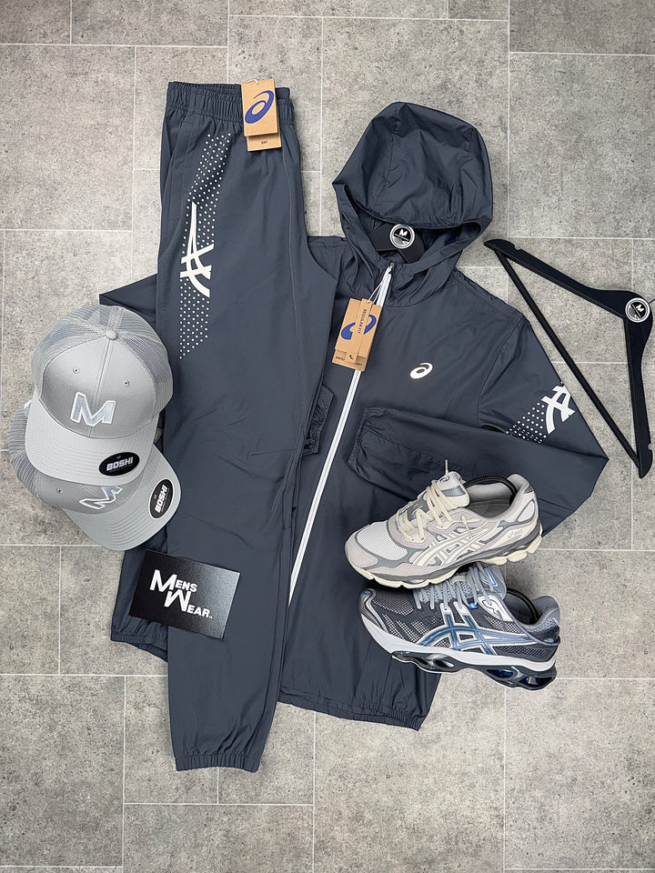 Asics Icon Tracksuit - Charcoal