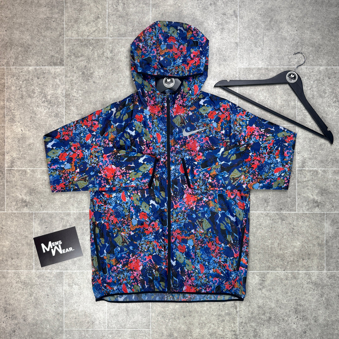 Nike ‘Exclusive’ Floral Windbreaker - Blue/Pink