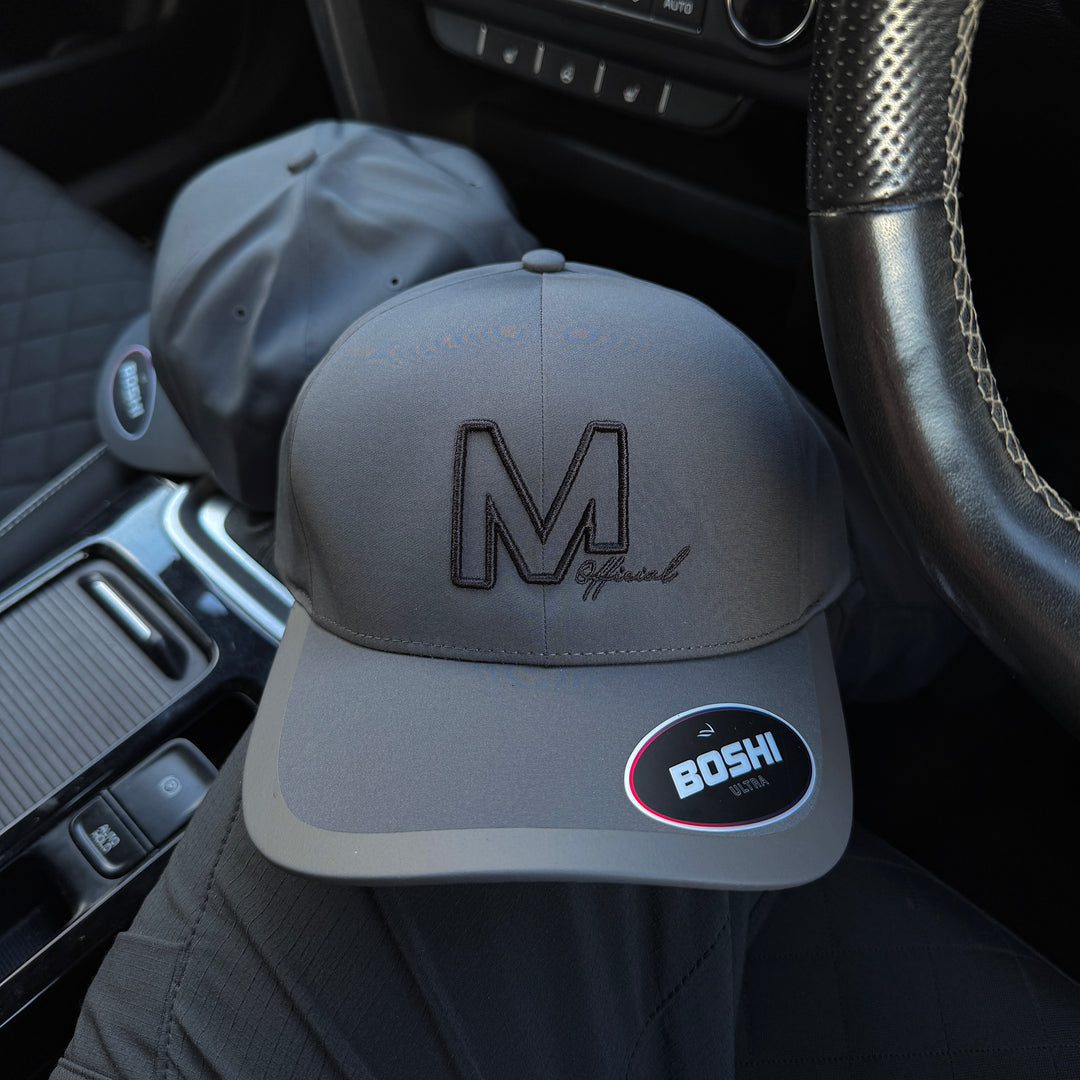 OMW ‘Script’ Cap - Grey/Black