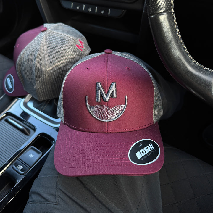 OMW ‘Origional’ Cap - Burgundy/Grey